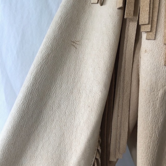 Vintage Leather Tassel Jacket - Tan - Picture 12 of 16